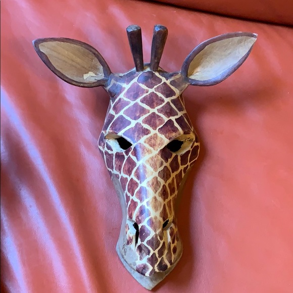 Wall Decor Kenyan Hand Carved Wooden Giraffe Wall Decor Poshmark